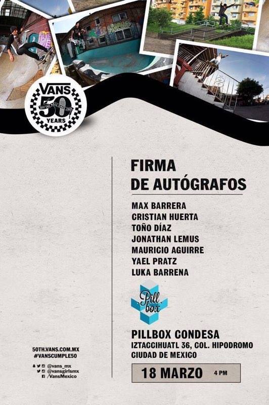 firma de autografos vans