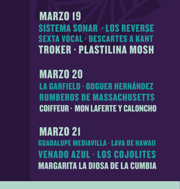 lineup cumbre tajin